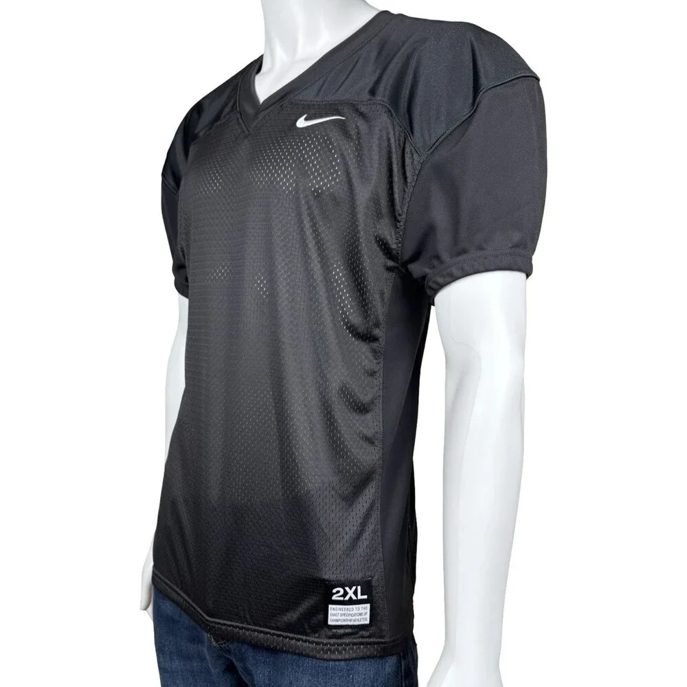 Nike Vapor Big Kids Size 2XL Football Training Jersey Shirt Gray Grey Youth New